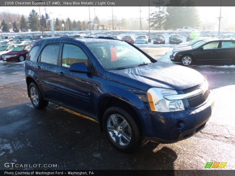 Navy Blue Metallic / Light Gray 2008 Chevrolet Equinox LT AWD