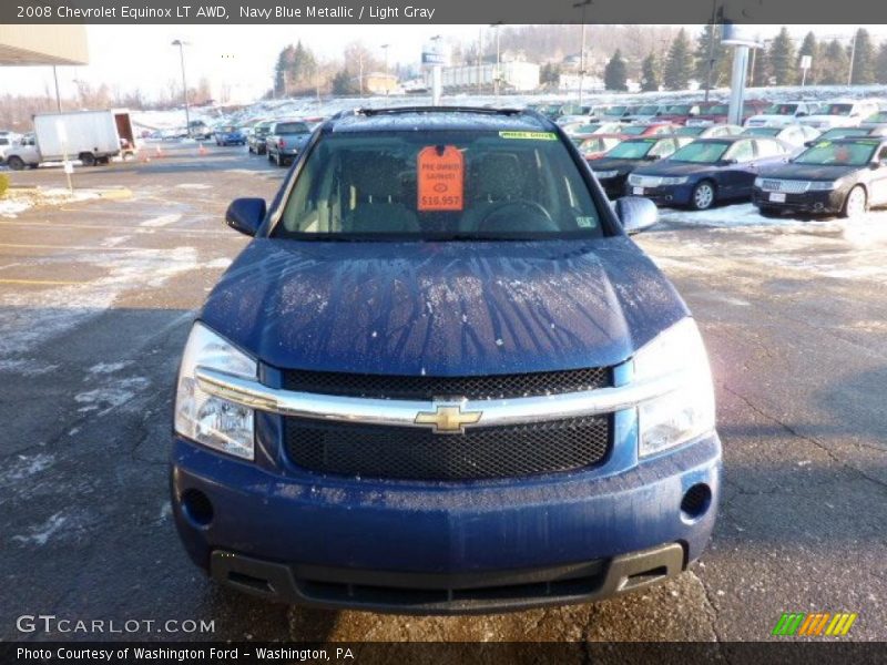 Navy Blue Metallic / Light Gray 2008 Chevrolet Equinox LT AWD