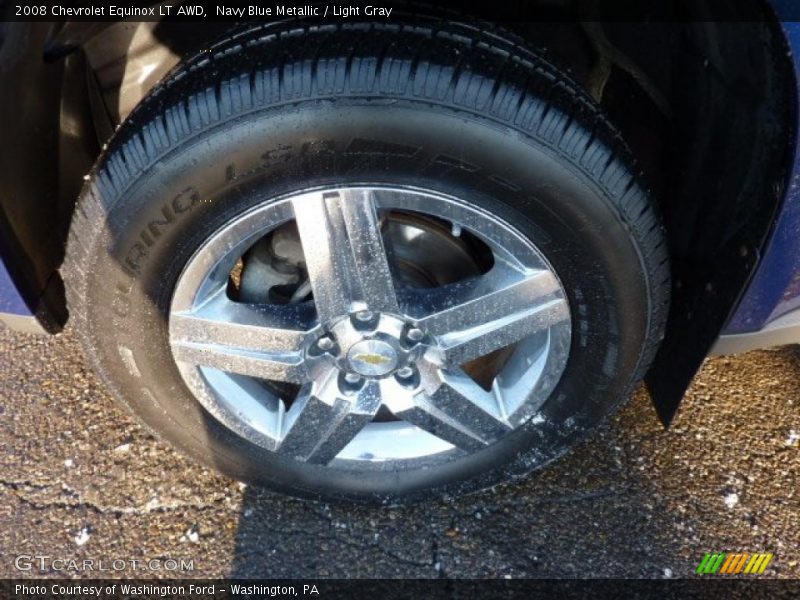 Navy Blue Metallic / Light Gray 2008 Chevrolet Equinox LT AWD