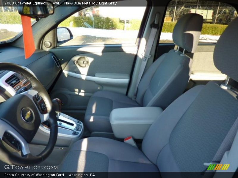 Navy Blue Metallic / Light Gray 2008 Chevrolet Equinox LT AWD