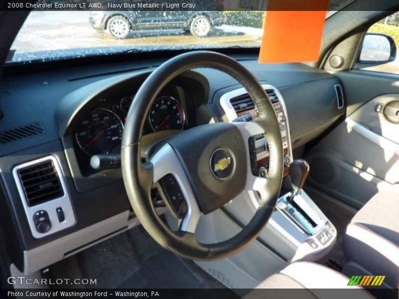 Navy Blue Metallic / Light Gray 2008 Chevrolet Equinox LT AWD