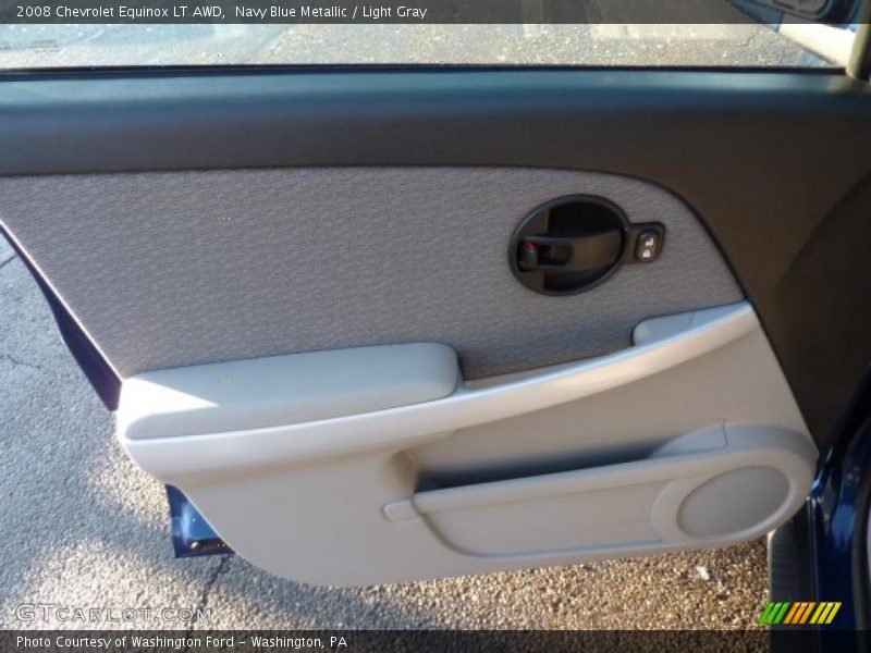 Navy Blue Metallic / Light Gray 2008 Chevrolet Equinox LT AWD