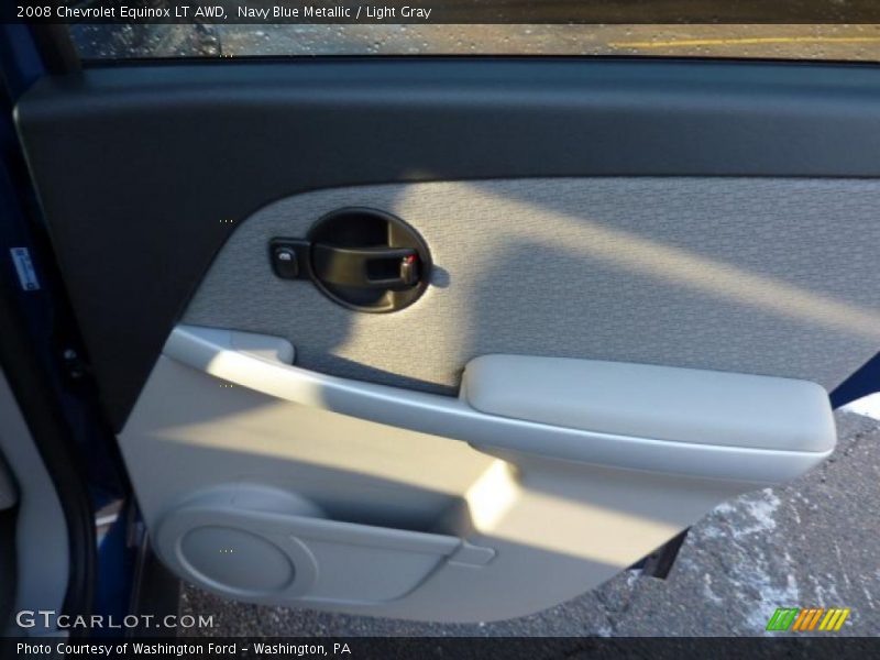 Navy Blue Metallic / Light Gray 2008 Chevrolet Equinox LT AWD
