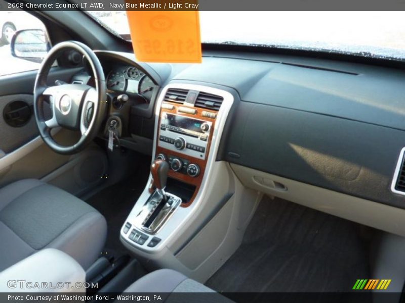 Navy Blue Metallic / Light Gray 2008 Chevrolet Equinox LT AWD