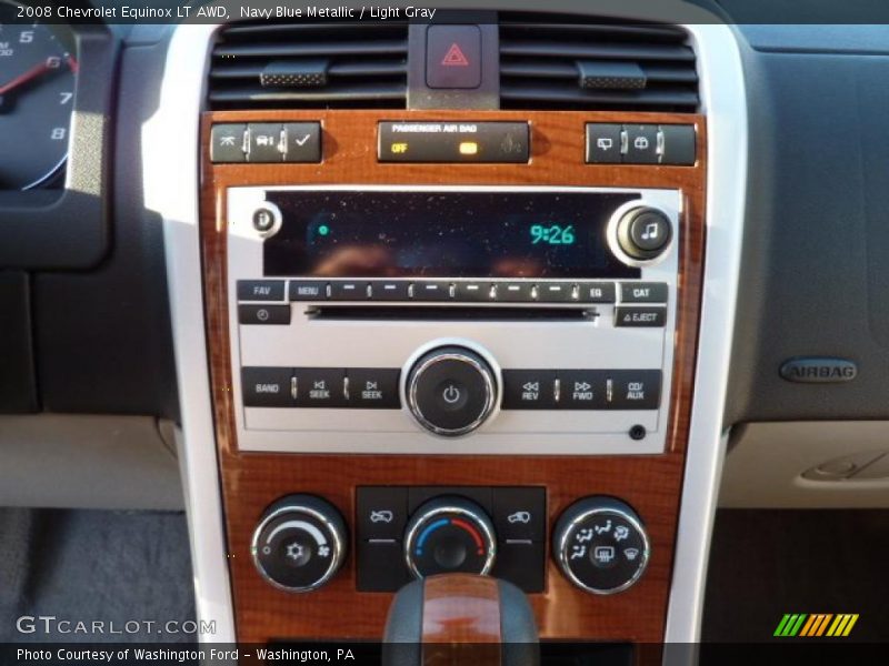 Navy Blue Metallic / Light Gray 2008 Chevrolet Equinox LT AWD