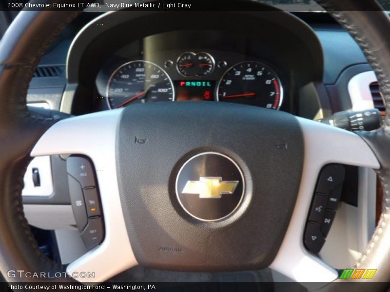 Navy Blue Metallic / Light Gray 2008 Chevrolet Equinox LT AWD