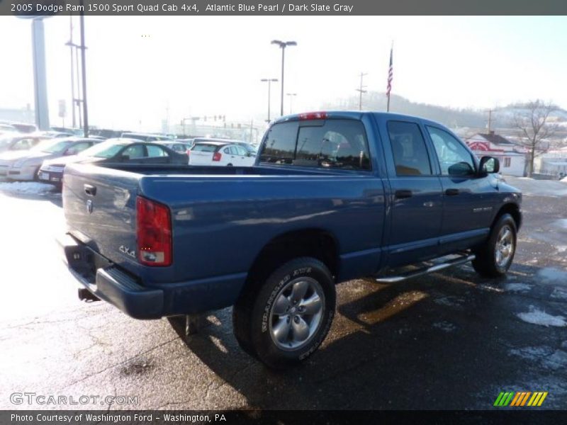 Atlantic Blue Pearl / Dark Slate Gray 2005 Dodge Ram 1500 Sport Quad Cab 4x4