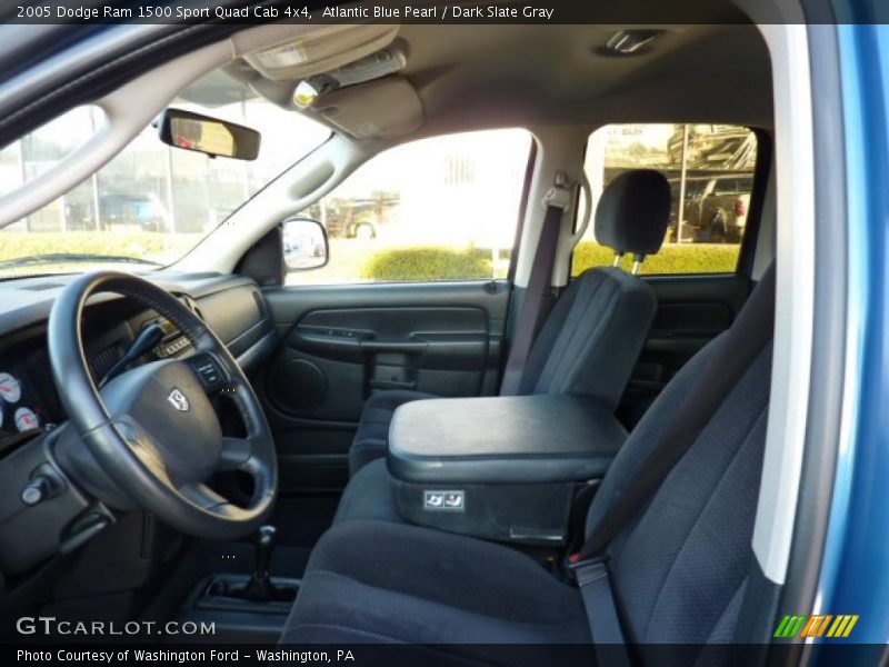 Atlantic Blue Pearl / Dark Slate Gray 2005 Dodge Ram 1500 Sport Quad Cab 4x4