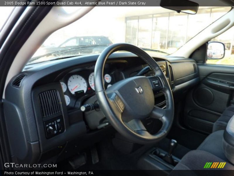 Atlantic Blue Pearl / Dark Slate Gray 2005 Dodge Ram 1500 Sport Quad Cab 4x4