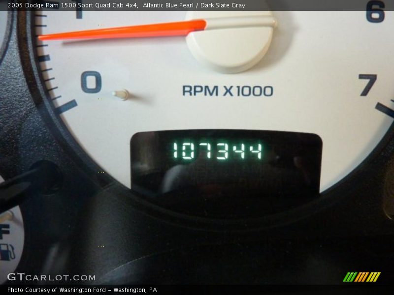 Atlantic Blue Pearl / Dark Slate Gray 2005 Dodge Ram 1500 Sport Quad Cab 4x4