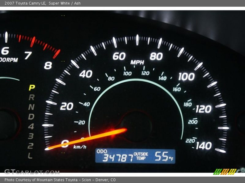 Super White / Ash 2007 Toyota Camry LE