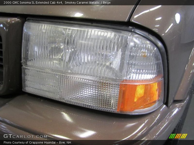 Smokey Caramel Metallic / Beige 2000 GMC Sonoma SL Extended Cab 4x4