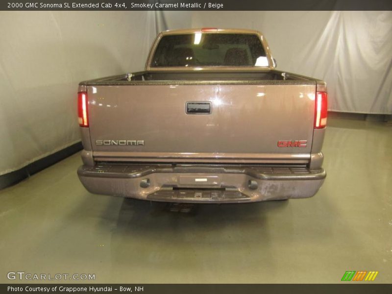 Smokey Caramel Metallic / Beige 2000 GMC Sonoma SL Extended Cab 4x4