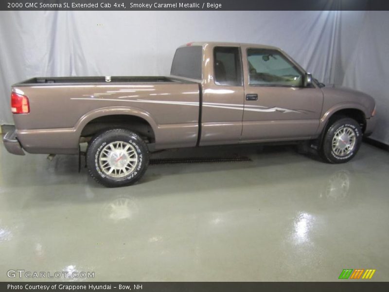 Smokey Caramel Metallic / Beige 2000 GMC Sonoma SL Extended Cab 4x4