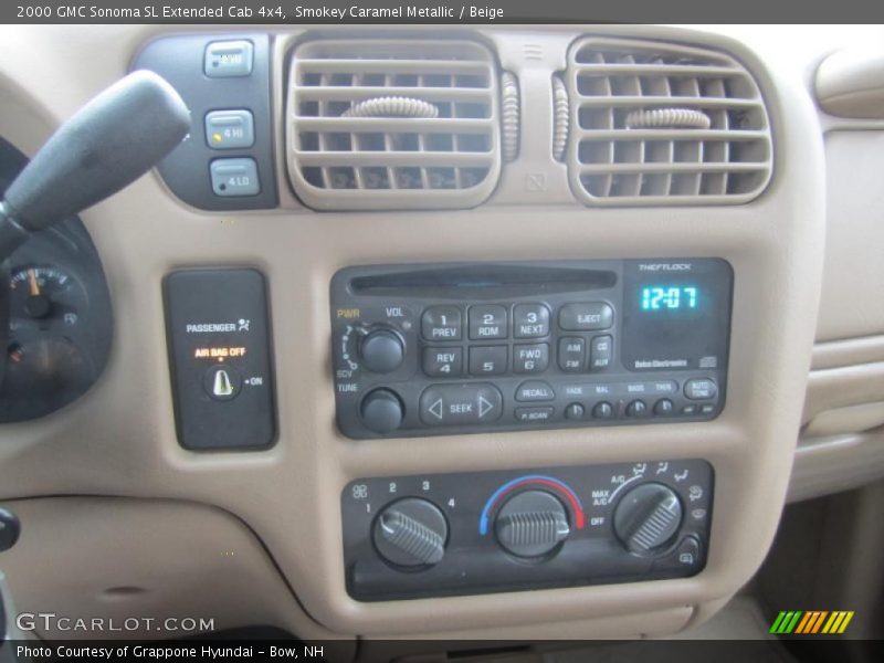 Smokey Caramel Metallic / Beige 2000 GMC Sonoma SL Extended Cab 4x4