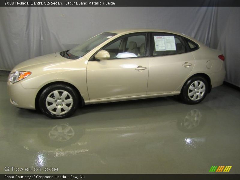 Laguna Sand Metallic / Beige 2008 Hyundai Elantra GLS Sedan