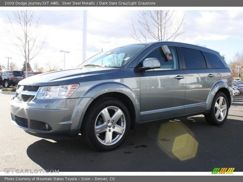 Silver Steel Metallic / Dark Slate Gray/Light Graystone 2009 Dodge Journey SXT AWD