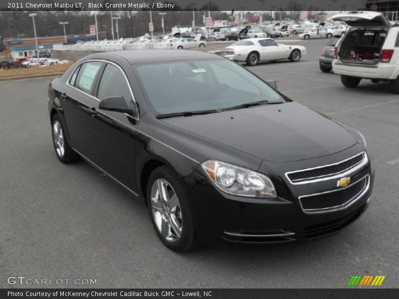 Black Granite Metallic / Ebony 2011 Chevrolet Malibu LT
