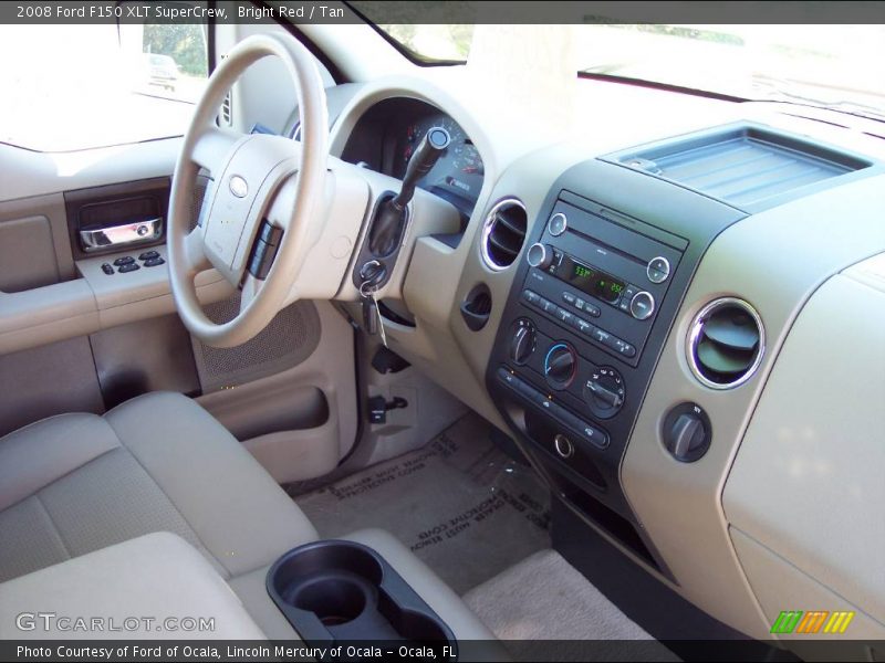 Bright Red / Tan 2008 Ford F150 XLT SuperCrew