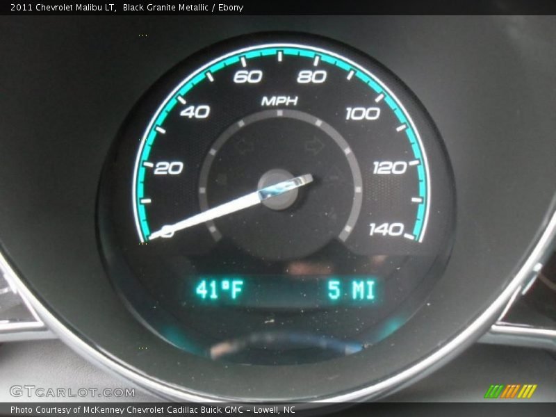 Black Granite Metallic / Ebony 2011 Chevrolet Malibu LT