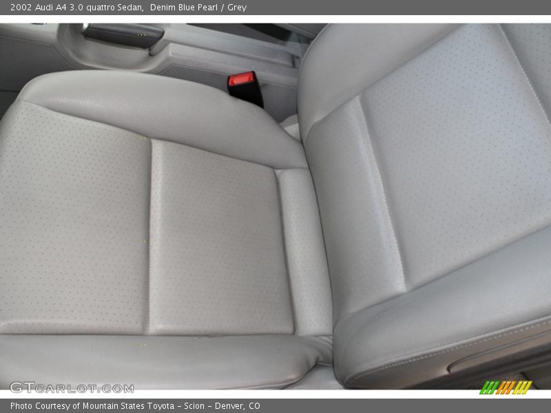 Denim Blue Pearl / Grey 2002 Audi A4 3.0 quattro Sedan