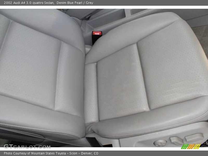 Denim Blue Pearl / Grey 2002 Audi A4 3.0 quattro Sedan