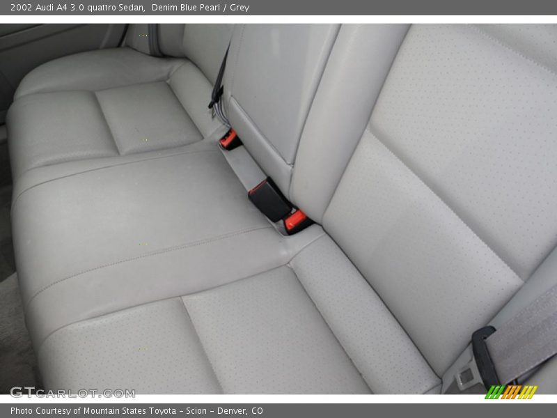 Denim Blue Pearl / Grey 2002 Audi A4 3.0 quattro Sedan