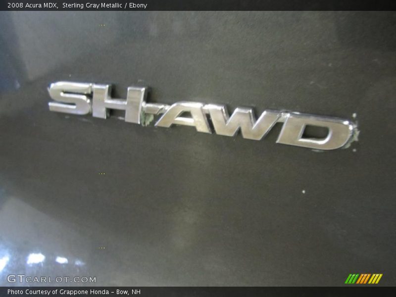 Sterling Gray Metallic / Ebony 2008 Acura MDX