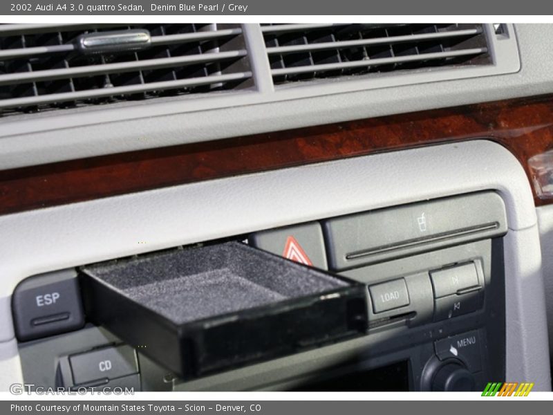 Denim Blue Pearl / Grey 2002 Audi A4 3.0 quattro Sedan