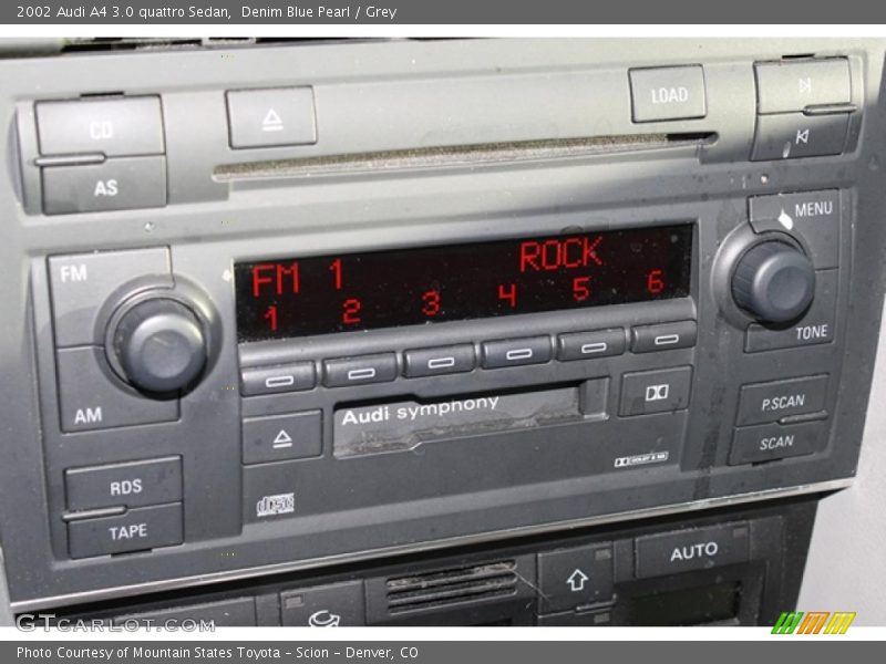 Denim Blue Pearl / Grey 2002 Audi A4 3.0 quattro Sedan