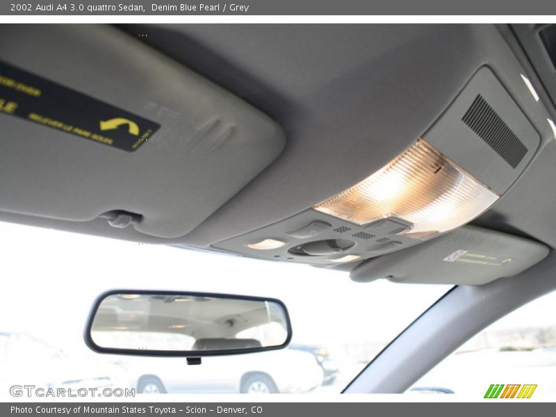 Denim Blue Pearl / Grey 2002 Audi A4 3.0 quattro Sedan