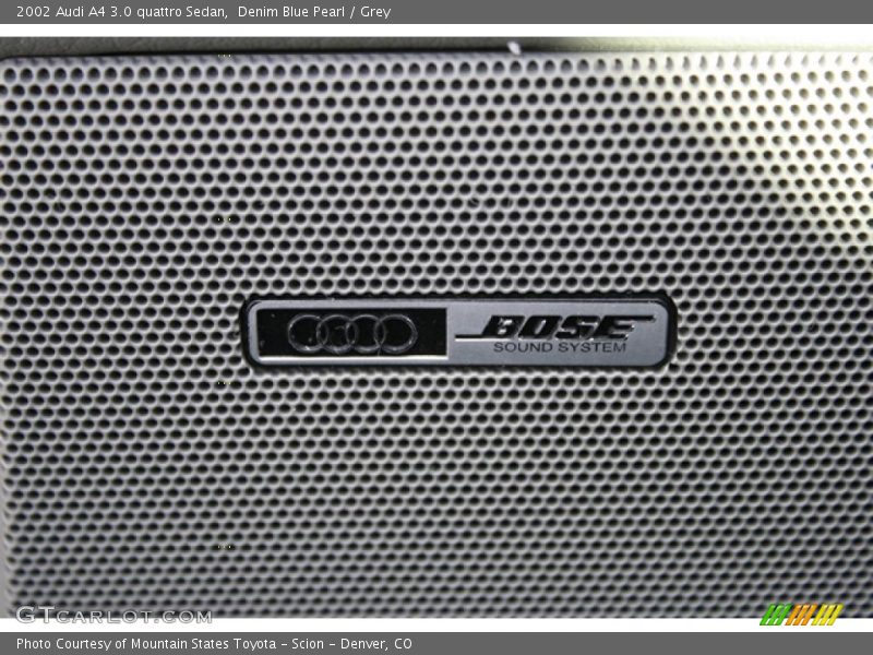 Denim Blue Pearl / Grey 2002 Audi A4 3.0 quattro Sedan