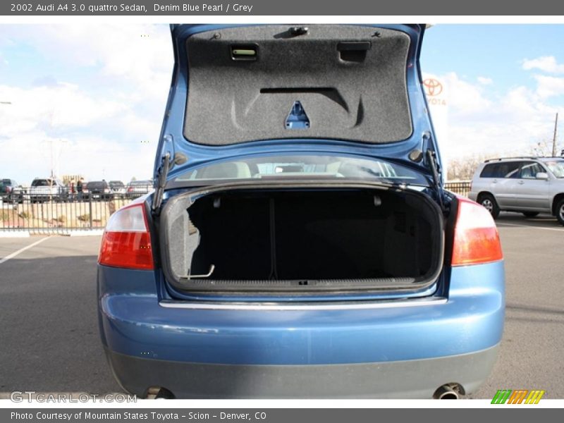 Denim Blue Pearl / Grey 2002 Audi A4 3.0 quattro Sedan