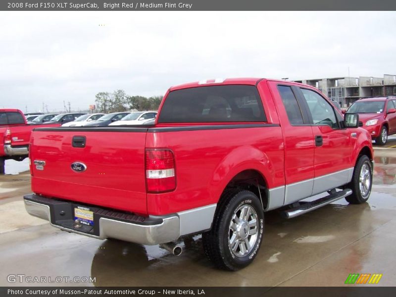 Bright Red / Medium Flint Grey 2008 Ford F150 XLT SuperCab