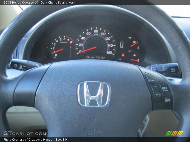 Dark Cherry Pearl / Ivory 2008 Honda Odyssey LX