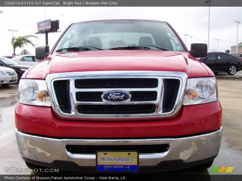 Bright Red / Medium Flint Grey 2008 Ford F150 XLT SuperCab