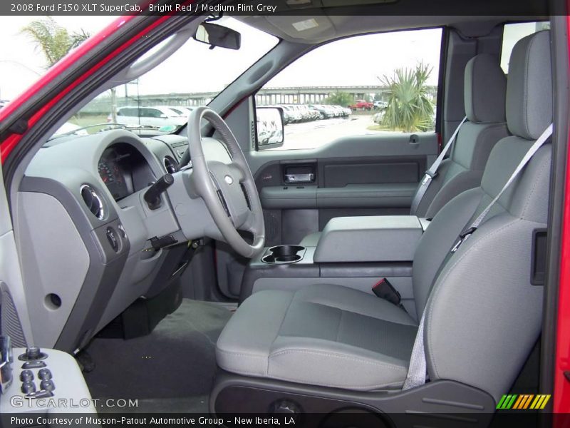 Bright Red / Medium Flint Grey 2008 Ford F150 XLT SuperCab