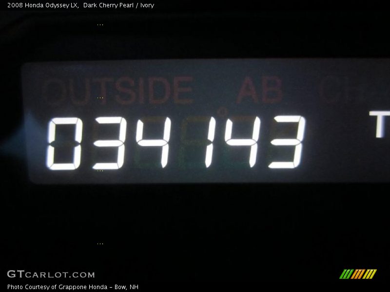 Dark Cherry Pearl / Ivory 2008 Honda Odyssey LX