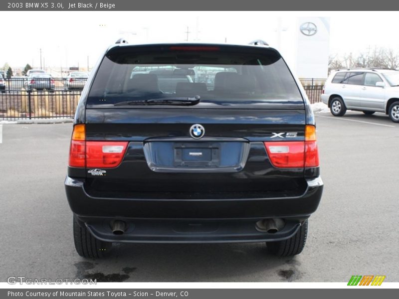 Jet Black / Beige 2003 BMW X5 3.0i