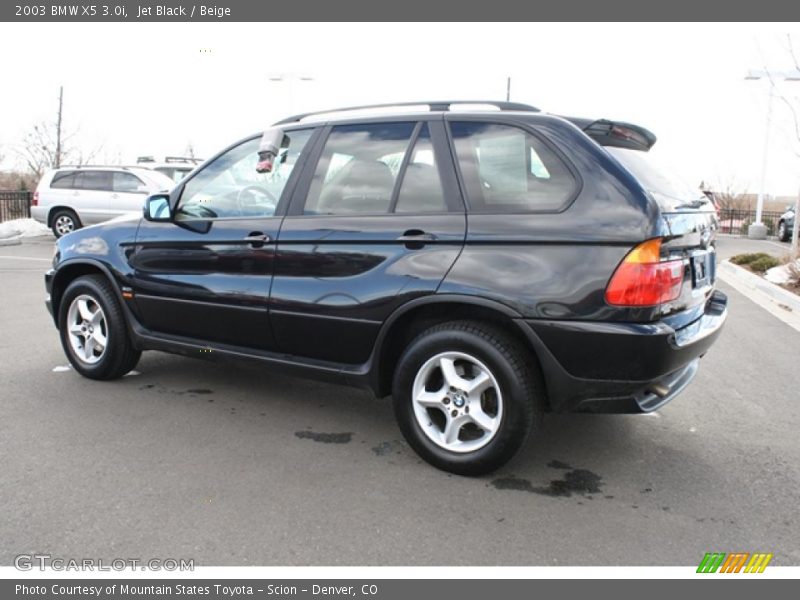 Jet Black / Beige 2003 BMW X5 3.0i