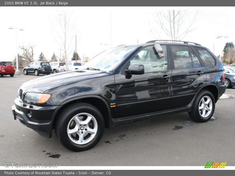 Jet Black / Beige 2003 BMW X5 3.0i