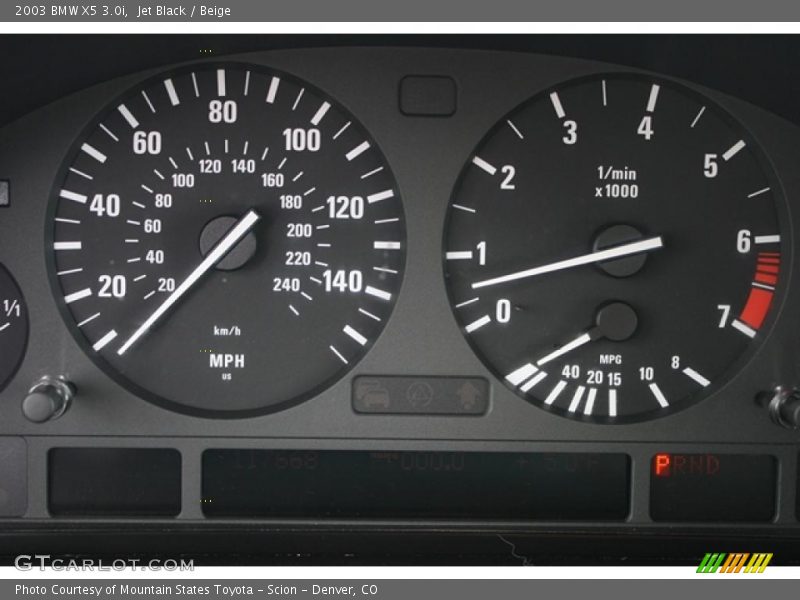 Jet Black / Beige 2003 BMW X5 3.0i