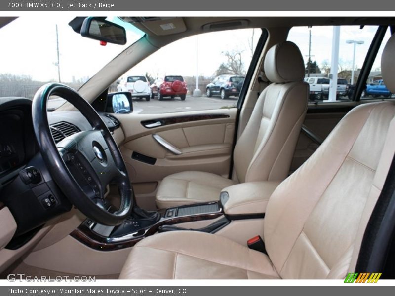 Jet Black / Beige 2003 BMW X5 3.0i