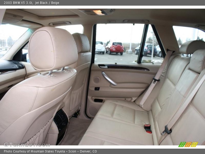 Jet Black / Beige 2003 BMW X5 3.0i