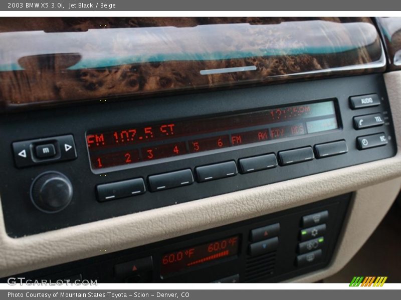 Jet Black / Beige 2003 BMW X5 3.0i
