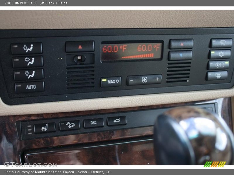 Jet Black / Beige 2003 BMW X5 3.0i