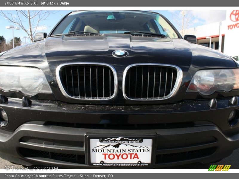 Jet Black / Beige 2003 BMW X5 3.0i