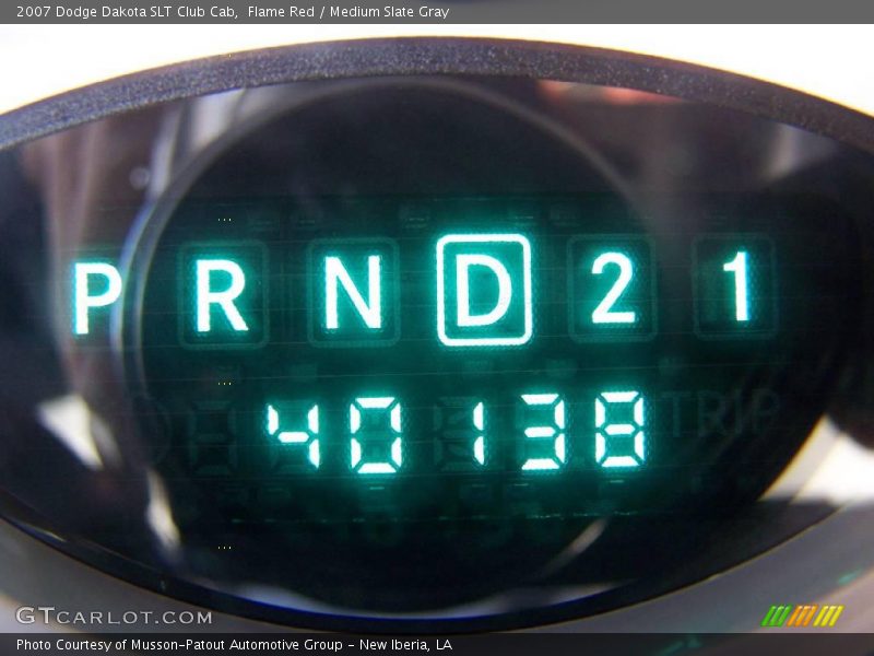 Flame Red / Medium Slate Gray 2007 Dodge Dakota SLT Club Cab