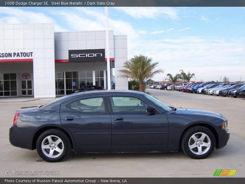 Steel Blue Metallic / Dark Slate Gray 2008 Dodge Charger SE