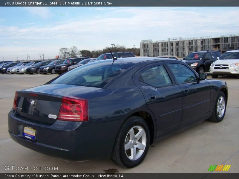 Steel Blue Metallic / Dark Slate Gray 2008 Dodge Charger SE